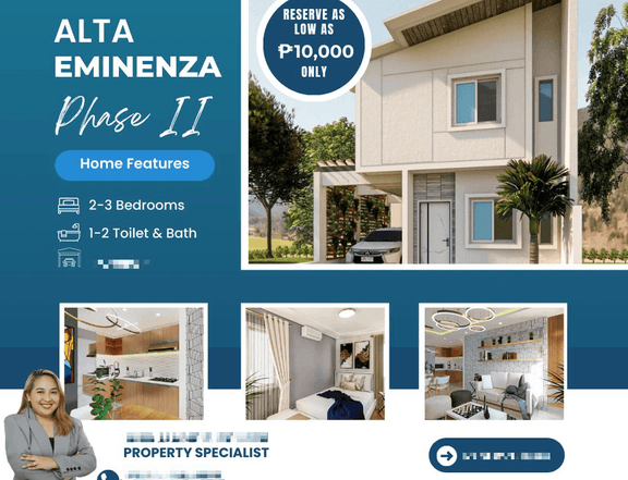 Alta Eminenza Phase 2 3-Bedroom Single Attached House and Lot for Sale in San Jose del Monte Bulacan