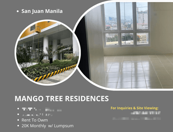 Studio Condo in San Juan Manila Rent To Own as low as 25K Monthly