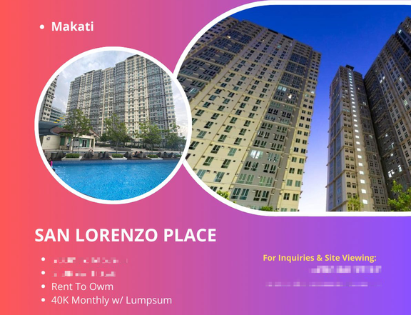 Ready For Occupancy 38.00 Sqm 2 BR Condo For Sale in Makati