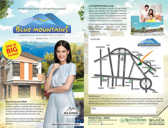 lots for sale!! BLUE MOUNTAINS by STA LUCIA LANDS in ANTIPOLO