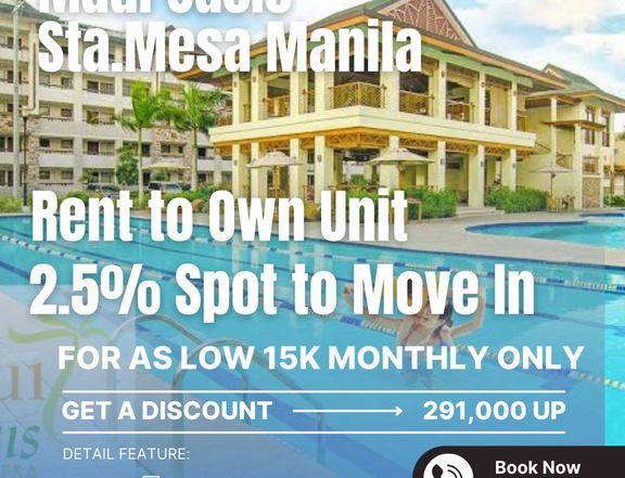 33.78 sqm 2-bedroom Condo For Sale in Manila Metro Manila