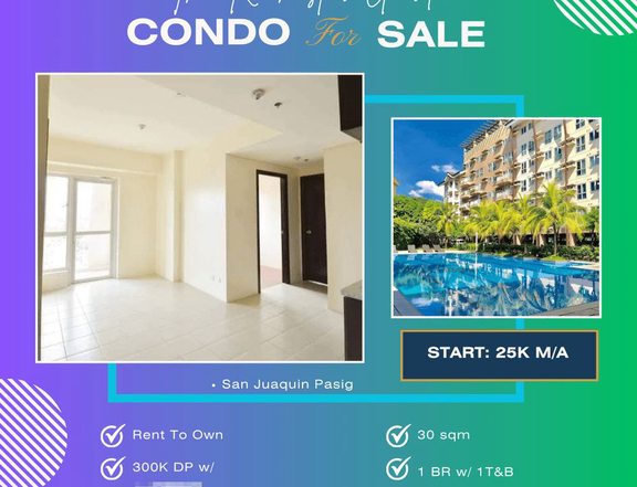 30.00 sqm 1 BR l Condo For Sale in Pasig Near Airport/Taguig/Megamall