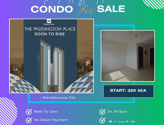 Condo For Sale in Mandaluyong The Paddington Place Near WCC/Lancaster/Greenfield