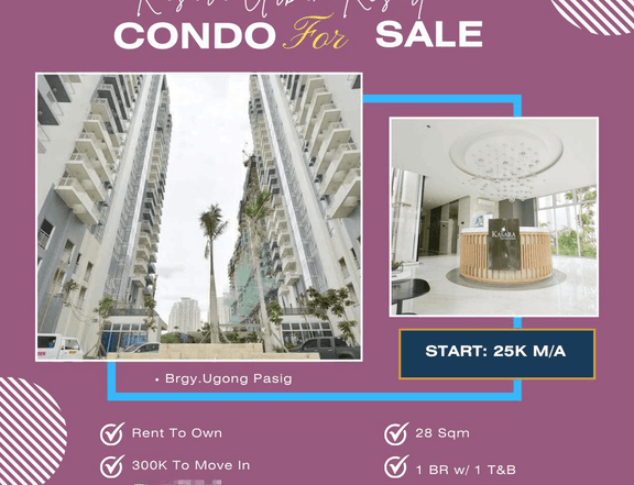 Resort Type Condo 1 BR for Sale good for Airbnb near Megamall/Ortigas