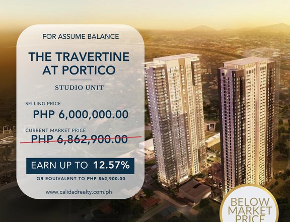 For Sale Below Market Price Studio Unit at The Travertine at Portico