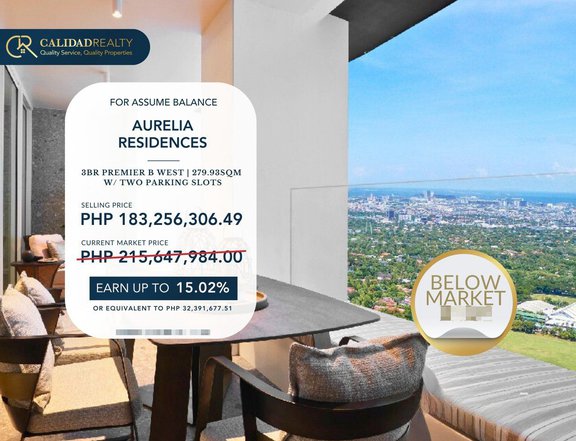 The Aurelia Residences Below Market Price Condo Unit 3BR For Sale - BMP0034