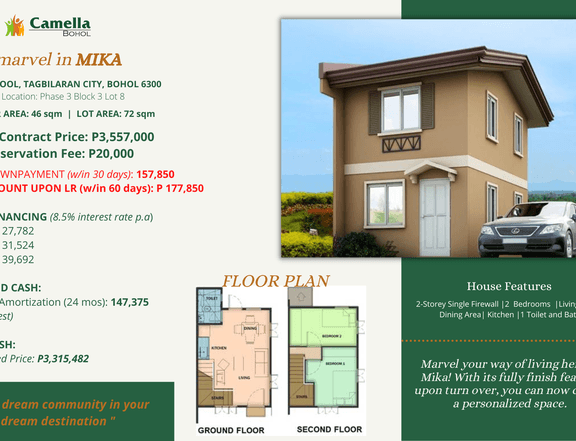 Ready for Occupancy | 2 Bedroom | Camella Bohol