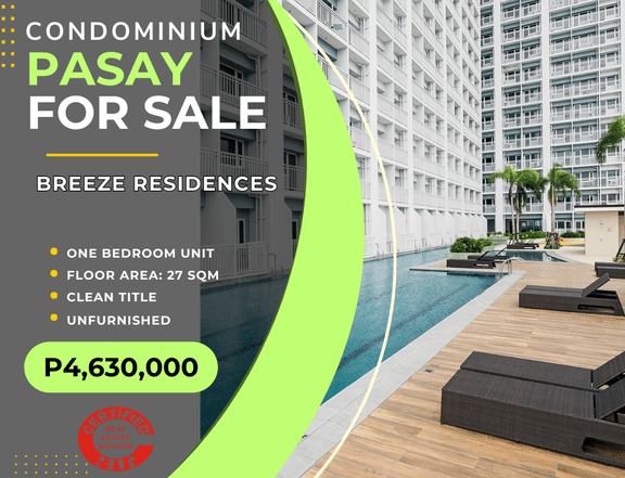 Foreclosed One Bedroom Condo for Sale Breeze Residences Pasay