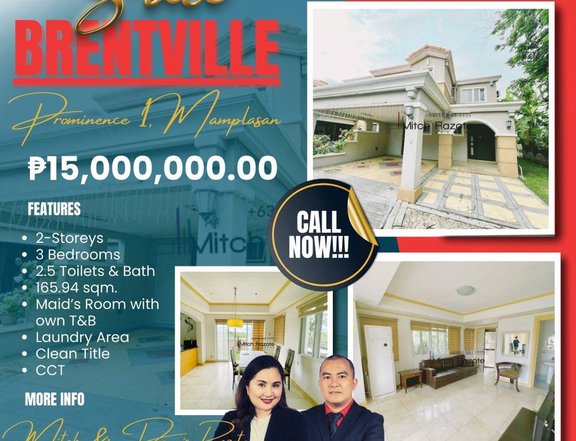 3-bedroom Townhouse For Sale at the Prominence 1 in Brentville Laguna