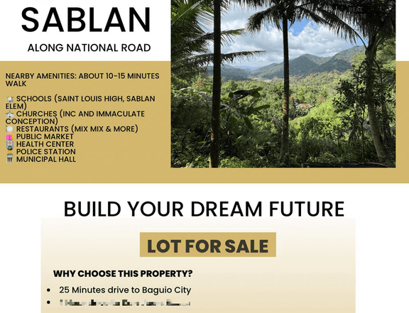 PRESELLING LOT FOR SALE. ALONG NAGUILLAN ROAD 30MINS TO BAGUIO AND LA UNION 100 SQM MINIMUM CUT