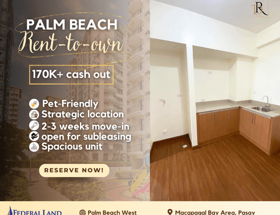 2 Bedroom rent to own condo for sale in Pasay MAnila Bay near GSIS