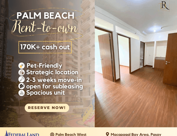 38.00 sqm 2-bedroom Residential Condo For Sale in Manila Bay Pasay