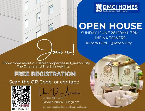 OPEN HOUSE FOR ERIN HEIGHTS - PRESELLING CONDO PRIME LOCATION