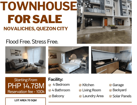 Modern Townhouse for sale in Palmera Homes Quezon City