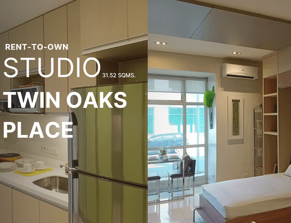 Bare Studio (31.52 sqms) - Twin Oaks Place, Ortigas & Shaw, Rent-to-Own, Ready For Occupancy.