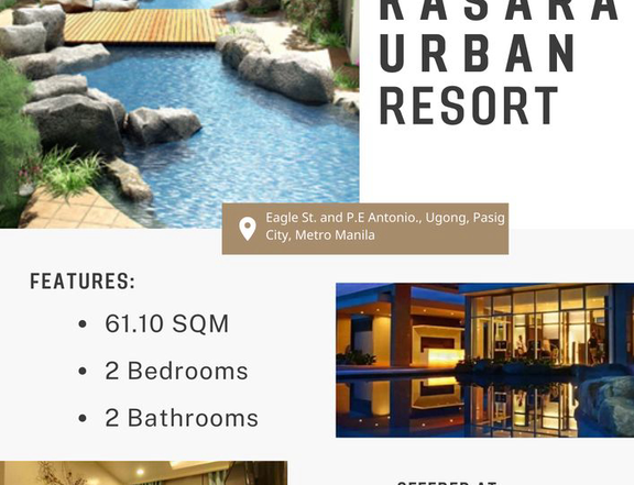 61.10 sqm 2-bedroom Condo For Sale in Pasig Metro Manila