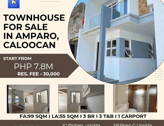 3-bedroom Townhouse For Sale in Caloocan Metro Manila