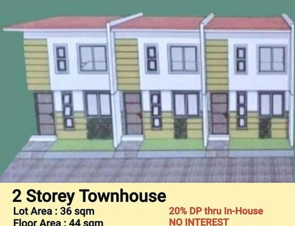 TOWNHOUSE 2 STOREY or ROWHOUSE, BARE TYPE