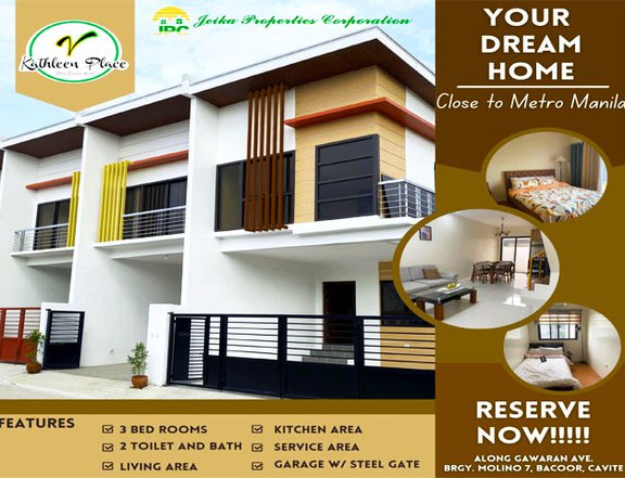 BRAND NEW TOWNHOUSE FOR SALE IN MOLINO 7 BACOOR CAVITE - KATHLEEN PLACE 5