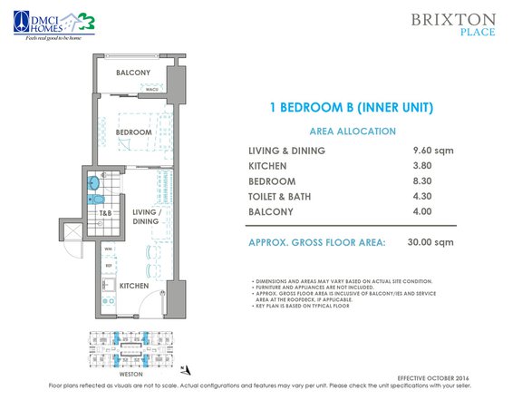 NO SPOT DOWNPAYMENT! Brixton Place 1BR 30 sqm Condo in Kapitolyo Pasig