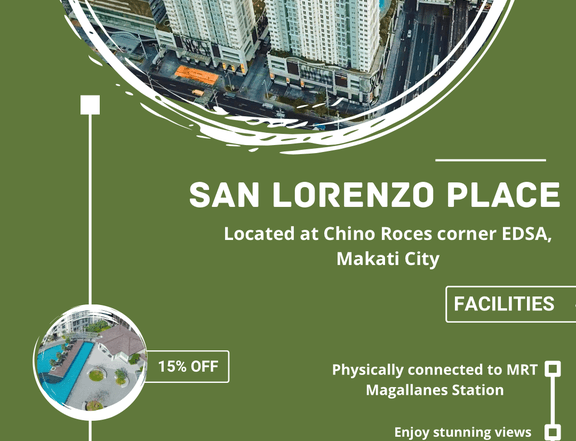 Condo for Sale in Makati  3 Bedrooms 77sqm combined, San Lorenzo Place, Near BGC