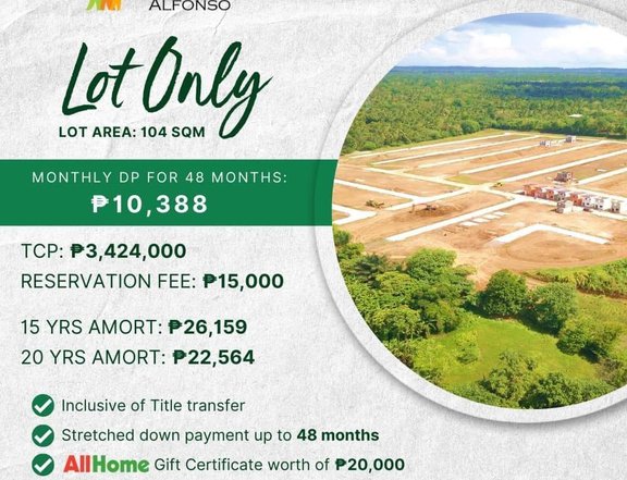 104 sqm Residential Lot in Alfonso Cavite (NEAR TAGAYTAY)