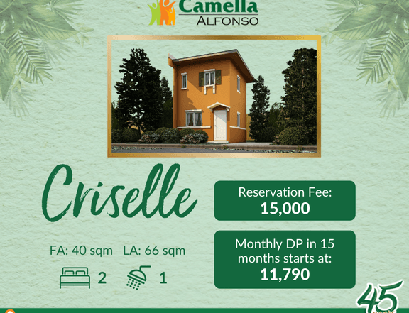 2BR House For Sale near Tagaytay - Investment starts at 11K