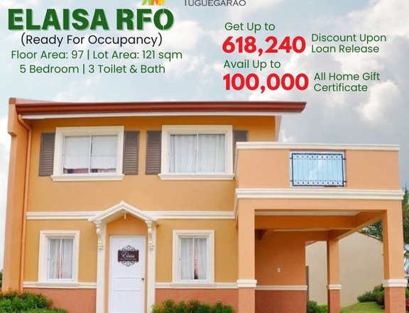 Ready For Occupancy Elaisa 5 Bedroom House and lot in Tuguegarao