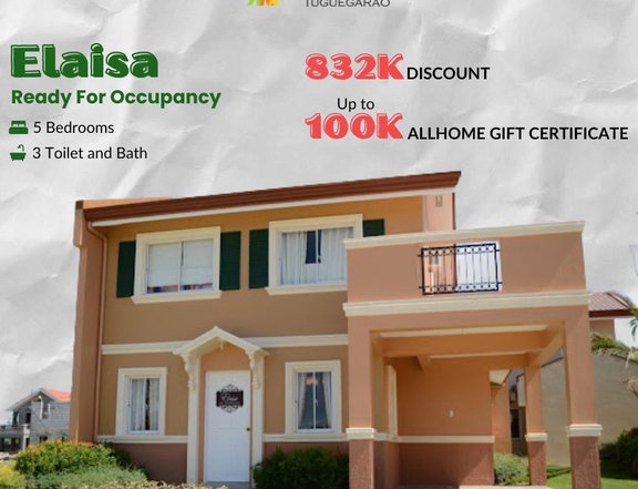 House and lot in Tuguegarao City- Elaisa 5 Bedroom RFO w/ BIG DISCOUNT