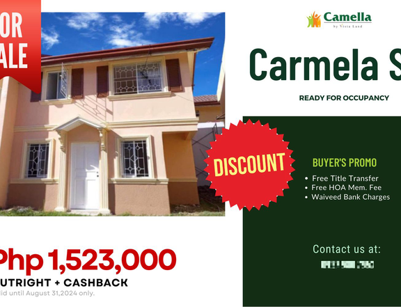 3-bedroom Single Firewall House FOR SALE in Camella Riverfront (Now at 5M only!)