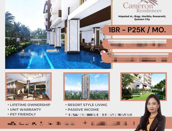 DMCI Condo for Sale in Quezon city near Fishermall Preselling Cameron Residences 2 Bedroom