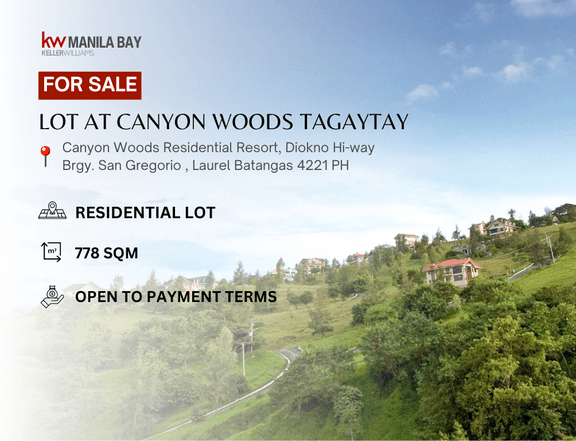 Lot at Canyon Woods Tagaytay