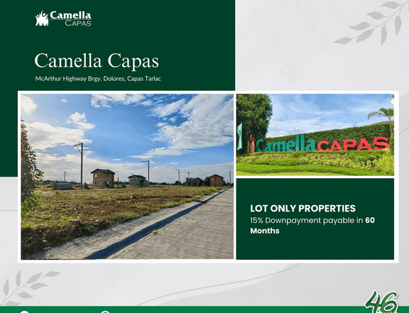 Residential Lot for Sale in Camella Capas | 95sqm Lot Only