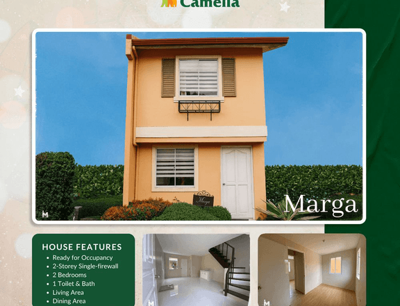 2-Bedroom Ready for Occupancy House and Lot in Camella in Roxas City