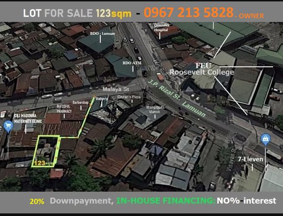 123 sqm Residential Lot For Sale in Marikina Metro Manila 1.6M