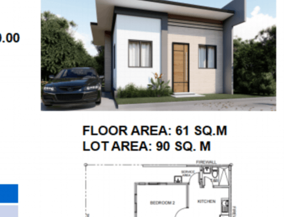 Pre selling 2 bedroom bungalow house and lot Bacolod City