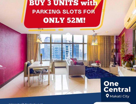 FIRE SALE! BUY 3 UNITS with PARKING SLOTS FORONLY 52M!