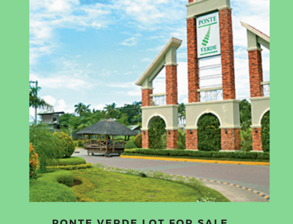 204 sqm lot for sale in Ponte Verde Subdivision, Davao city.