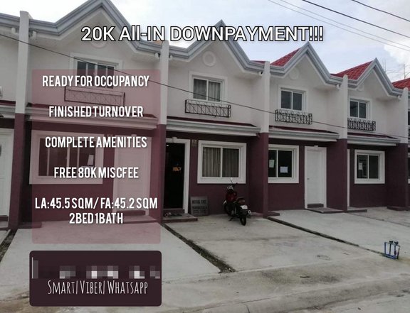 20K Cash-Out Ready for Occupancy Townhouse for Sale near Clark