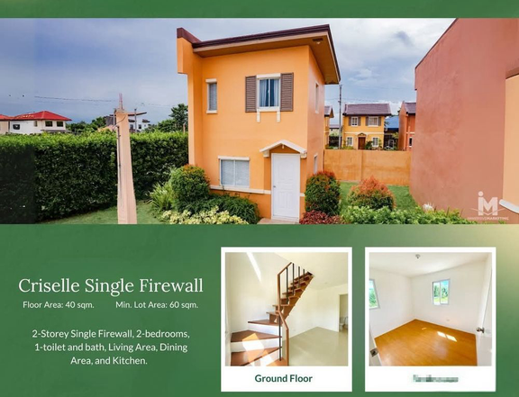 Exclusive:Two-story,2BR,1TB, Single Firewall (Camella House Model)