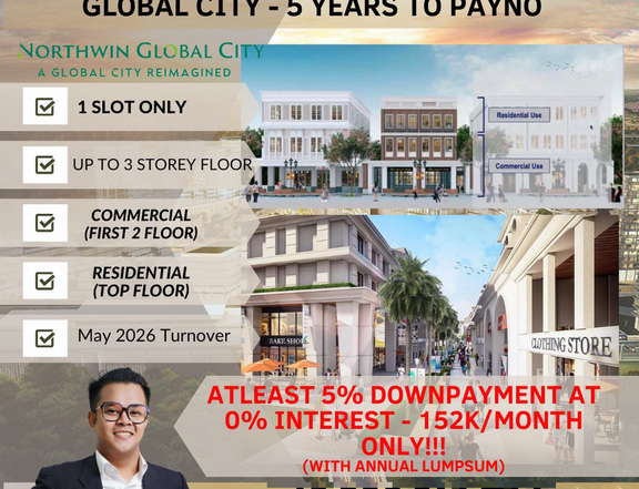 COMMERCIAL SLOT IN NORTHWIN GLOBAL CITY (BGC OF THE NORTH) - BULACAN