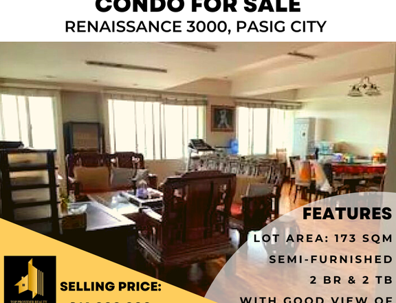 2-bedroom Semi Furnished Condo For Sale in Pasig