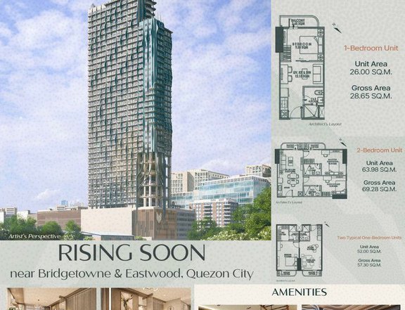 22.65 Studio Type Residential Condo For Sale in Libis Quezon City