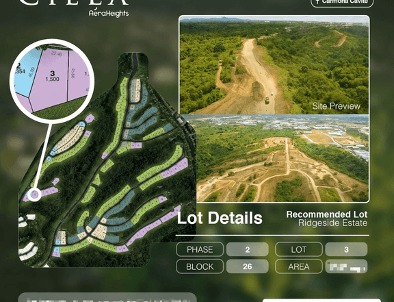 1,500 sqm Residential Lot For Sale in Ciela at Aera Heights, Carmona Cavite