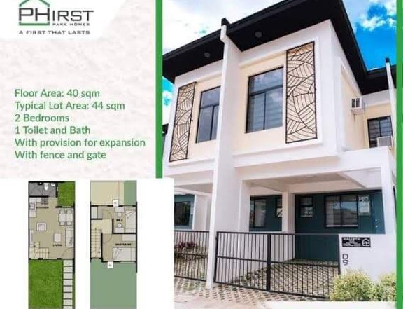 Beautifully complete 2BR Homes at Phirst Park Magalang