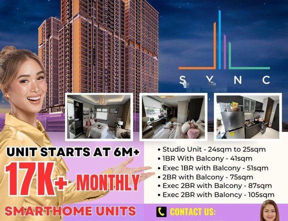Affordable Pre-Selling Studio Condo Unit in C5 Pasig City SYNC N Tower