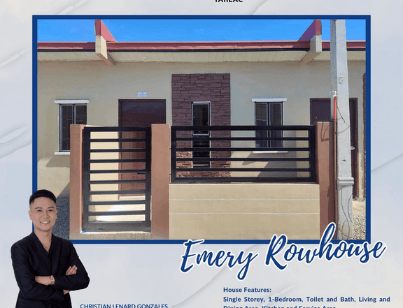 Emery 1-bedroom Rowhouse For Sale in Lumina Tarlac