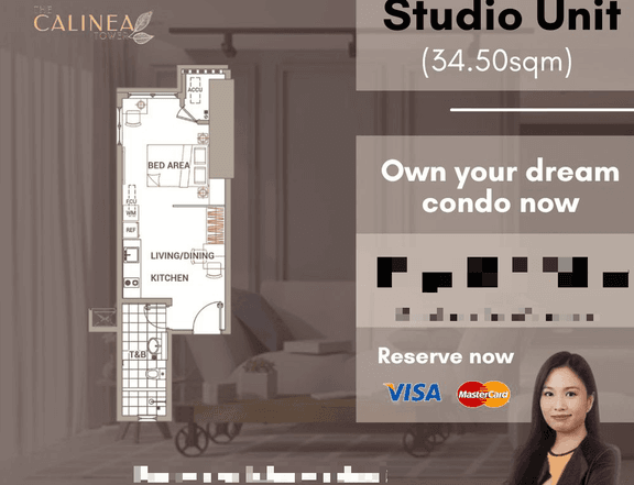 Pre-selling Studio Unit Condo in Caloocan DMCI Calinea Tower