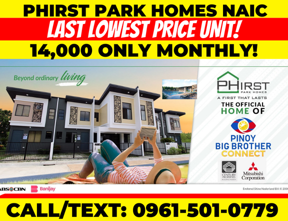 PHirst Park Homes 2-bedroom Townhouse For Sale in Naic Cavite