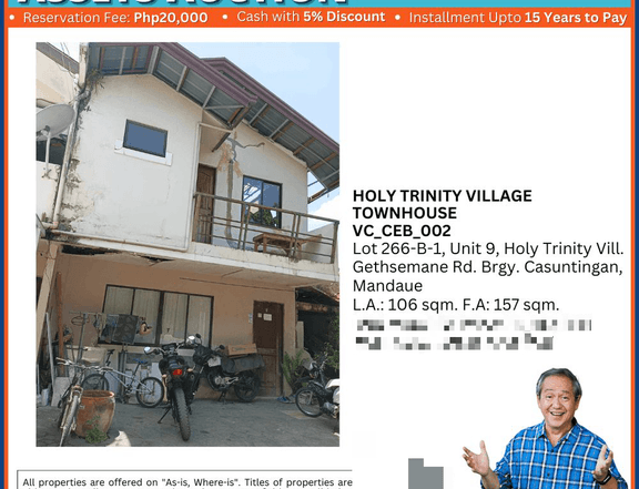 HOLY TRINITY VILLAGE TOWNHOUSE In Mandaua Cebu